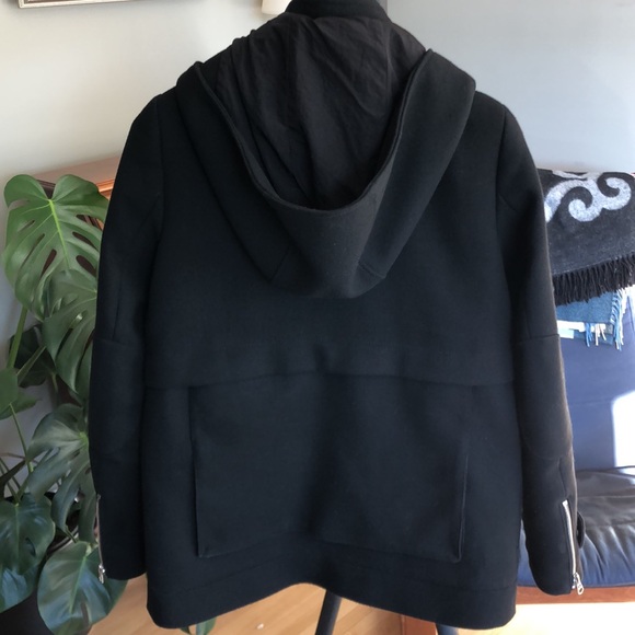 Zara - Trafaluc - S - Black Fall Coat - Picture 4 of 8